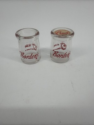 BORDEN'S DAIRY CREAMER 3/4 OZ  SET OF 2 Miniature Decor