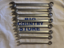 Vintage Snap-on Tools Usa 8pc 12pt Chrome Sae Combination Wrench Set Oex707 Vintage Snap-on Tools Usa 8pc 12pt Chrome Sae Combination Wrench Set Oex707