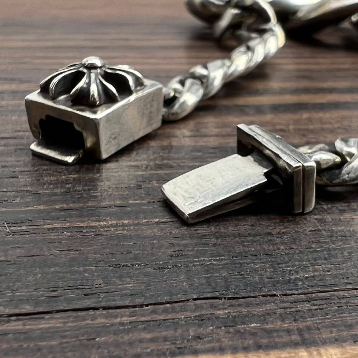 CHROME HEARTS Tapered Classic Link Box CH Bracelet SLV925 CHROME HEARTS Tapered Classic Link Box CH Bracelet SLV925