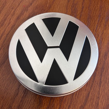 Volkswagen VW Round Collectable Stash Tin 4.5" Metal Removable Lid Storage