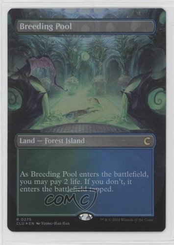 Breeding Pool (Borderless) Foil Magic: Ravnica: Clue Edition (CLU) #0275 14sx