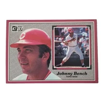 1983 Donruss Action All Stars - Johnny Bench #14 Oversized Card 3 X 5
