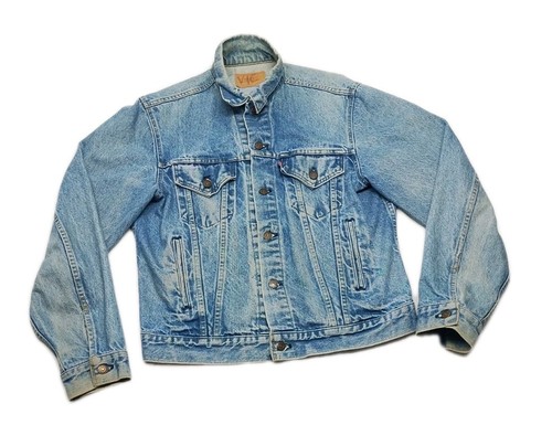 Vtg Levis Trucker Jacket Mens Size Medium 44 L Faded Blue 71506-0217 Made In USA - Image 1