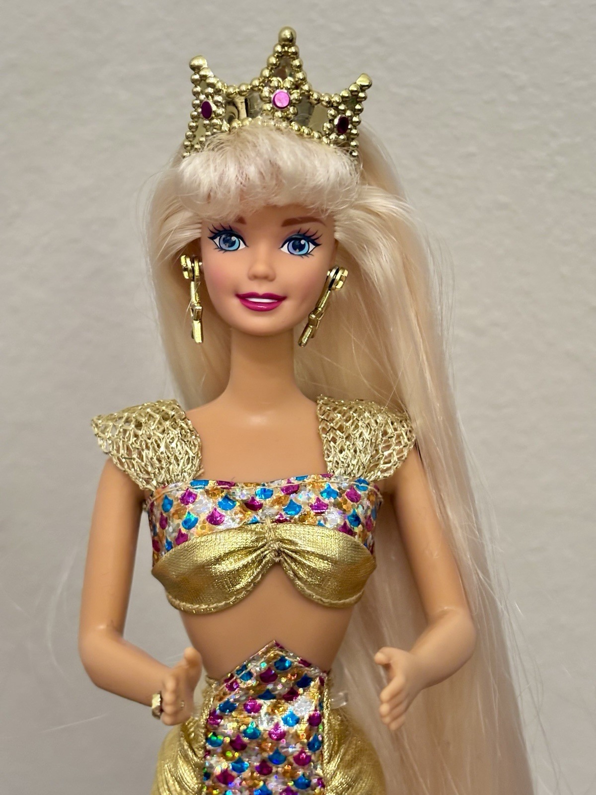 1995 Barbie Jewel Hair Mermaid Doll Longest Hair Ever! Compl