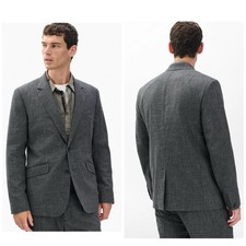 NWT Rag Bone 798 Butler Houndstooth Blazer In Black/Grey Size: 36