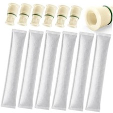 6 Pack A/C Receiver Drier Bulk Desiccant Element Kit White Automotive Air