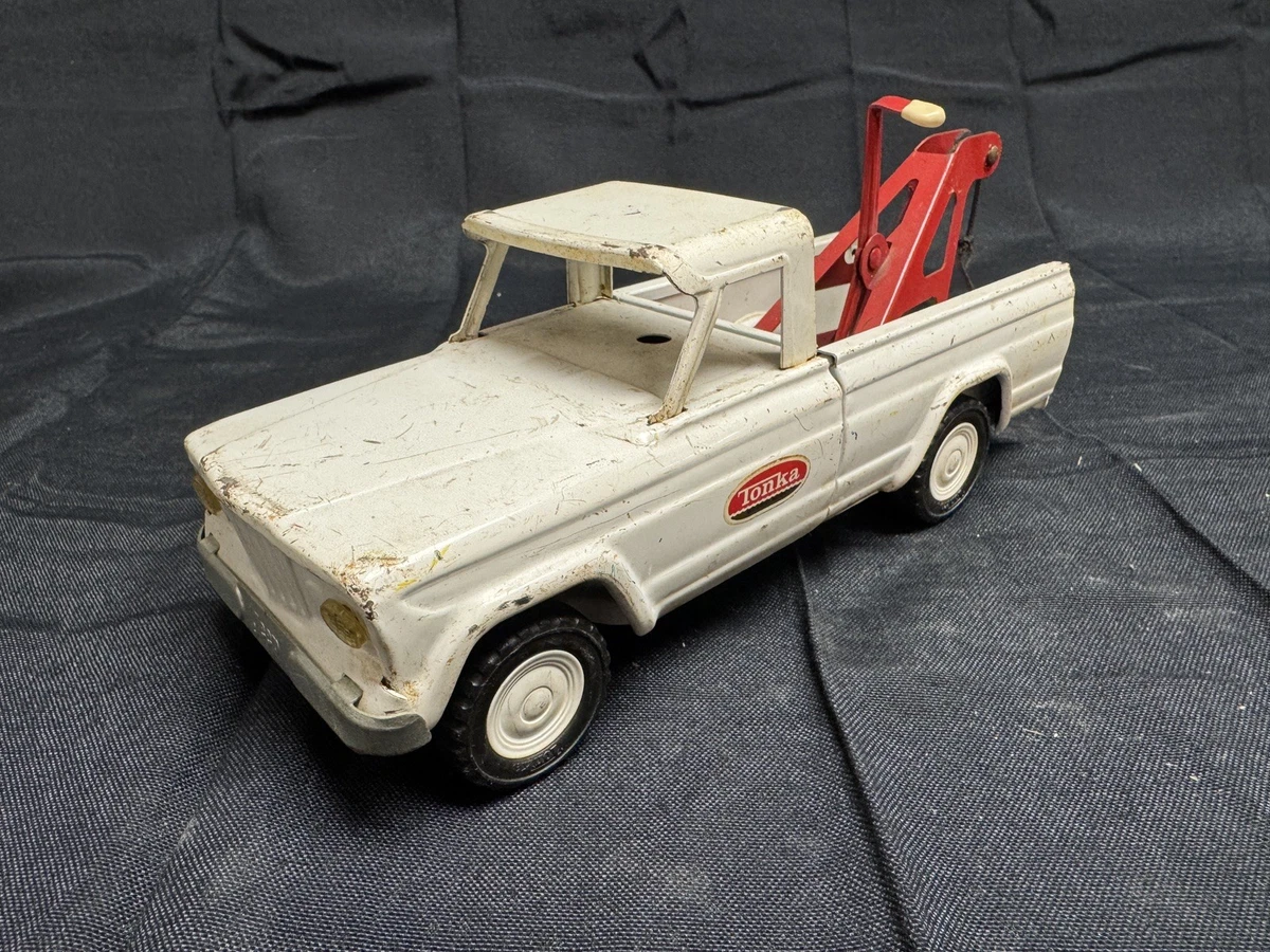Tonka Jeep ブリキ ミニカー トレーラー付き Tonka Jeep Vintage Manufacture Diecast Tow Trucks for sale | eBay