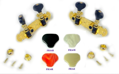 Golden Plated Ukulele Classical Machine Head 1R1L With Various Buttons 427G - Picture 6 of 14