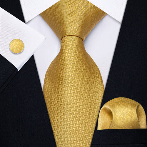 Beige Floral Silk Mens Tie Wedding Necktie Hanky Cufflinks 3PCS Jacquard Prom UK - Picture 183 of 187
