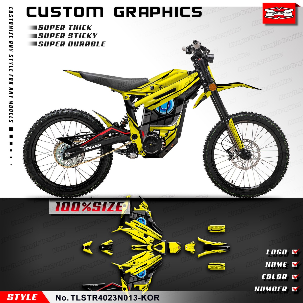 Motocross Graphics Enduro Decals Kit for TALARIA Sting R MX L1E SX3 Dirt  eBike | eBay UK