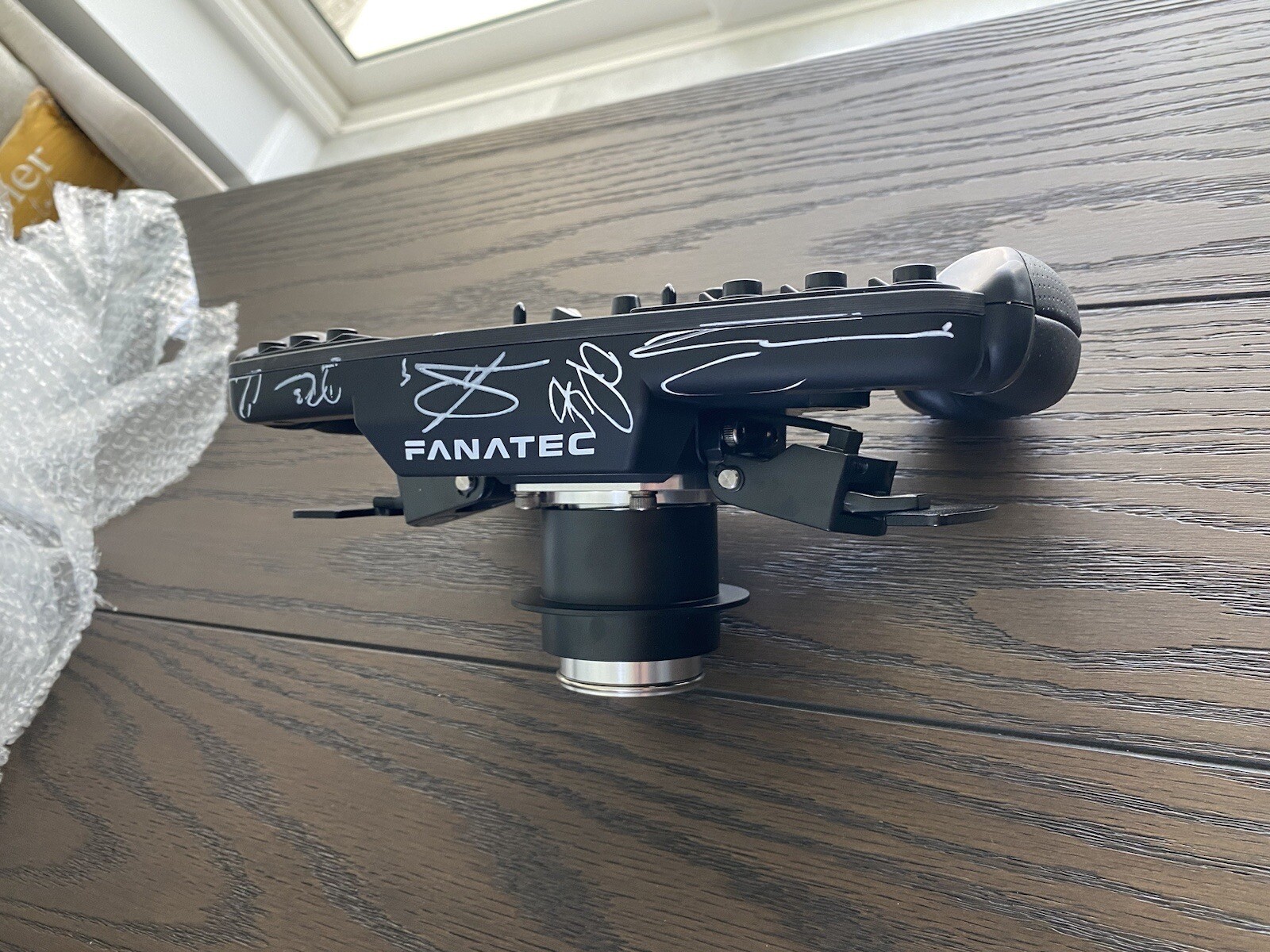 Max Verstappen &Lando Norris Signed Fanatec F1 Wheel 10 other F1 drivers PSA DNA view 10