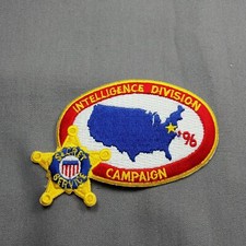 Clinton Era '96 Presidential Campaign Intelligence Division Secret Service Patch