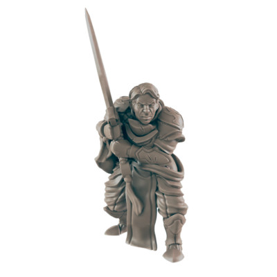 Battlemaster Human Male - Everyday Heroes - Minis - EC3D - - Dungeons & Dragons 