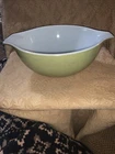 Vintage Pyrex Green Large Mixing Bowl Verde Avocado #443 Nesting 2.5 Quart