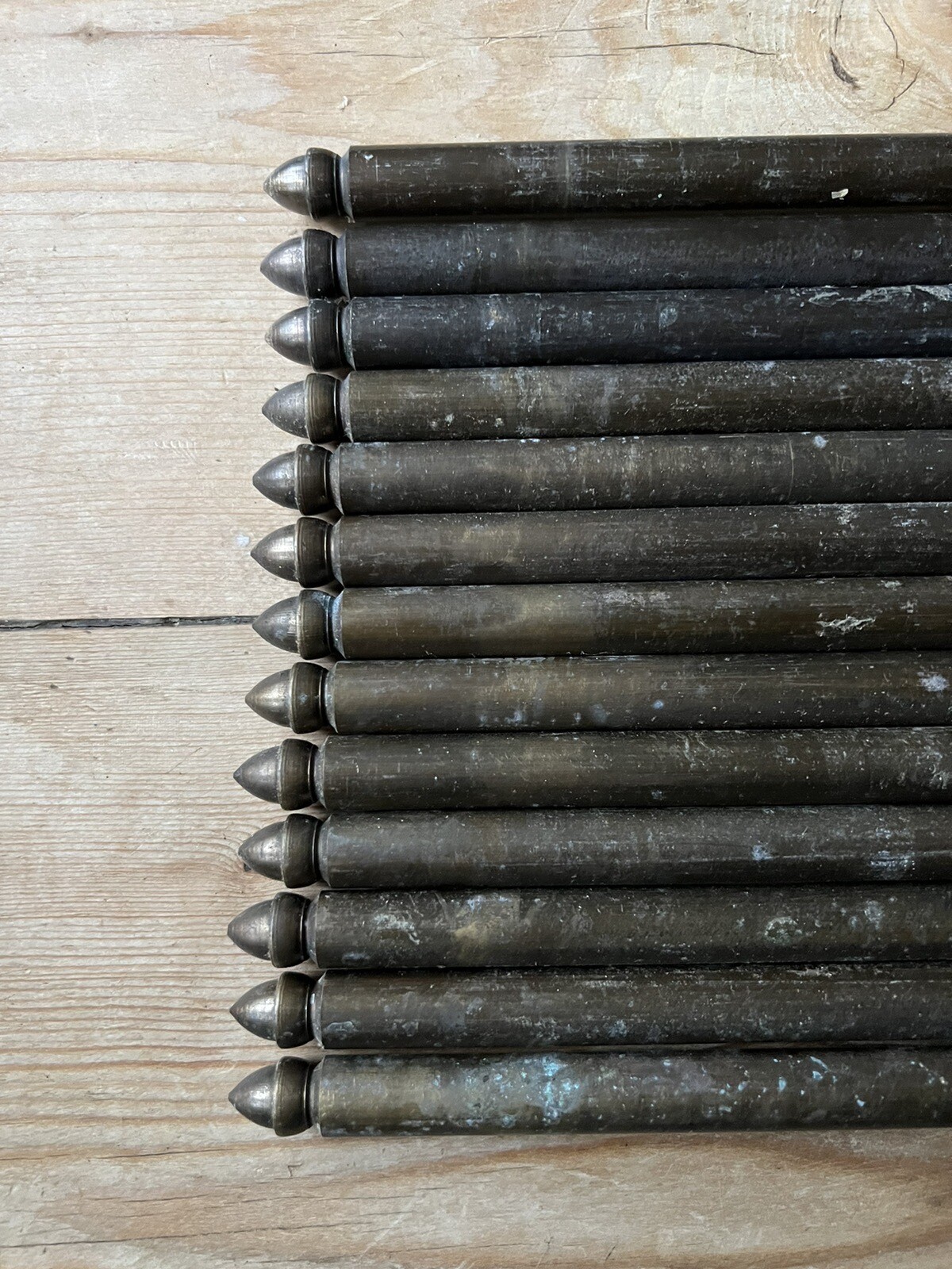 Antique Stair Carpet Rods Solid Brass X 13 eBay