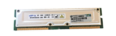 Samsung MR16R162GEGO-CM8 Rambus memory sim 512MB 800-40 800MHz 184p 512MB/16