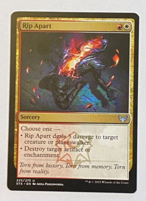 MTG STX Magic Strixhaven School of Mages Rip Apart - Uncommon | eBay