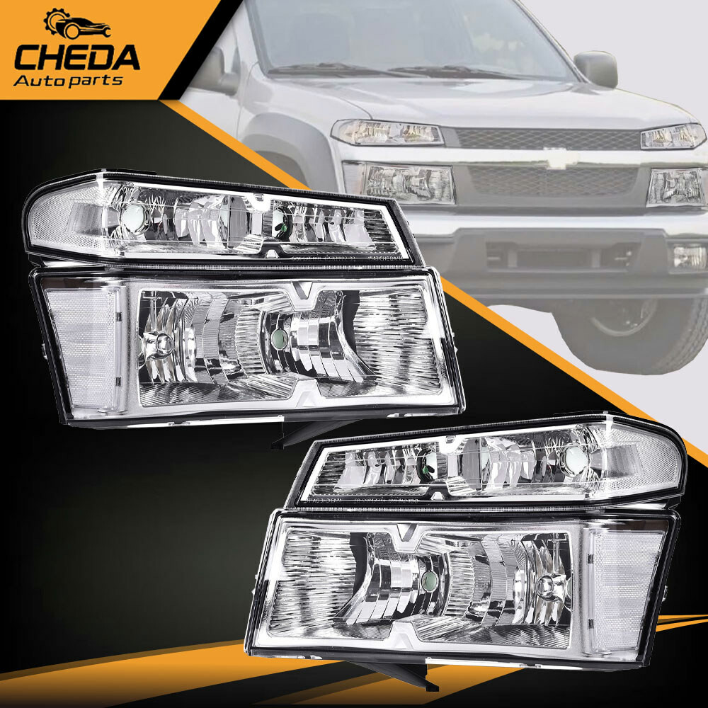Fit For 04-12 Chevy Colorado/GMC Canyon Bumper Headlights