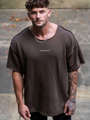 Young La Unisex Sports Fitness Loose Round Neck Printed Short Sleeve  T-Shirt