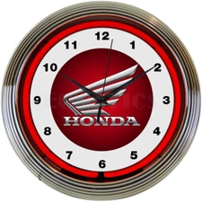 Neonetics 8HONDA Honda Licensed Neon Clock 15 Inches in Diameter Neon Sign