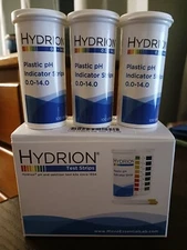 Hydrion 9800 Ph Strips,Hydrion Spectral,0-14,Pk100