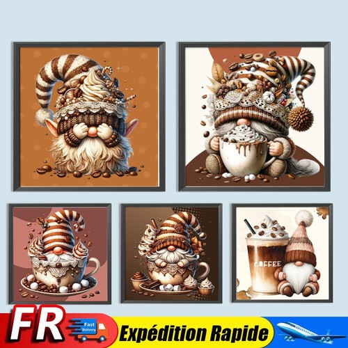 5D DIY Full Round Drill Diamond Painting Gnome Kit Home Decor Art Craft ...