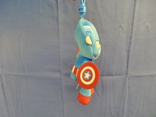 "Captain America" Kunststoff Schlüsselclip 4 Zoll TY Marvel Beanie Neu Superheld 2024 - Bild 6 von 8