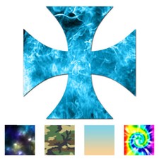Cross Pattee - Vinyl Decal Sticker - Multiple Patterns Sizes - ebn180