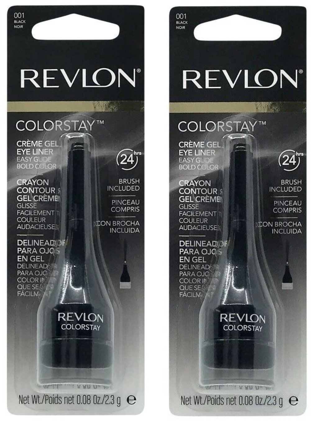 Revlon Colorstay Crme Gel Eye Liner 001 Black 2 Pack 4090₽