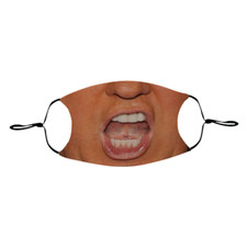 Trump Face Yell Print Adult Face Mask