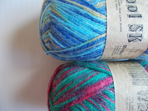 MeiMei Wool SK wool blend sock yarn, multi tones, mixed lot of 2 (216 yds ea) - Picture 2 of 2