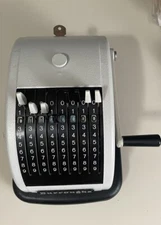 Vtg Burroughs Protectograph check writer Rare T60-X8340, See Description