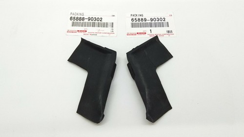 Toyota Land Cruiser FJ40 1976-84 Pair Front Door Corner Seal Rubber Trim DRL NOS - Bild 2 von 5