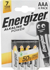 Alkaline Power, Pack of 4 AAA Batteries, Long Life for Daily Use, Sulfation Free