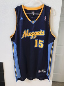Vintage Adidas Denver Nuggets #15 Carmelo Anthony NBA ...