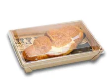 8.5" Wooden Sushi Container Togo Food Sushi Box Side Dish Serving Trays WBRT-420