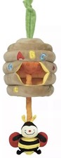 Melissa and Doug K's Kids Musical Pull Beehive Plush Musical Toy Bee Hive EUC