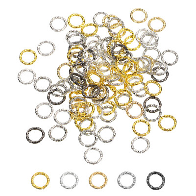 100-Pack 10mm Colored Jump Rings - Iron Jewelry Making Connectors For Keychains