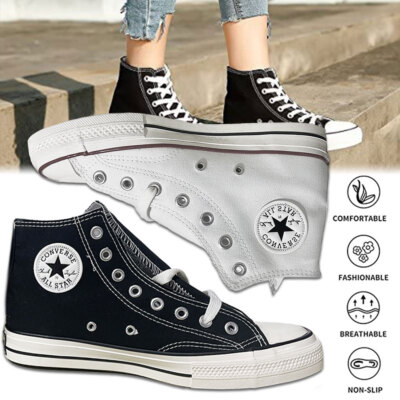 Converse High Top Trainers All Star Optical Chuck Taylor Canvas Adults Shoes DE