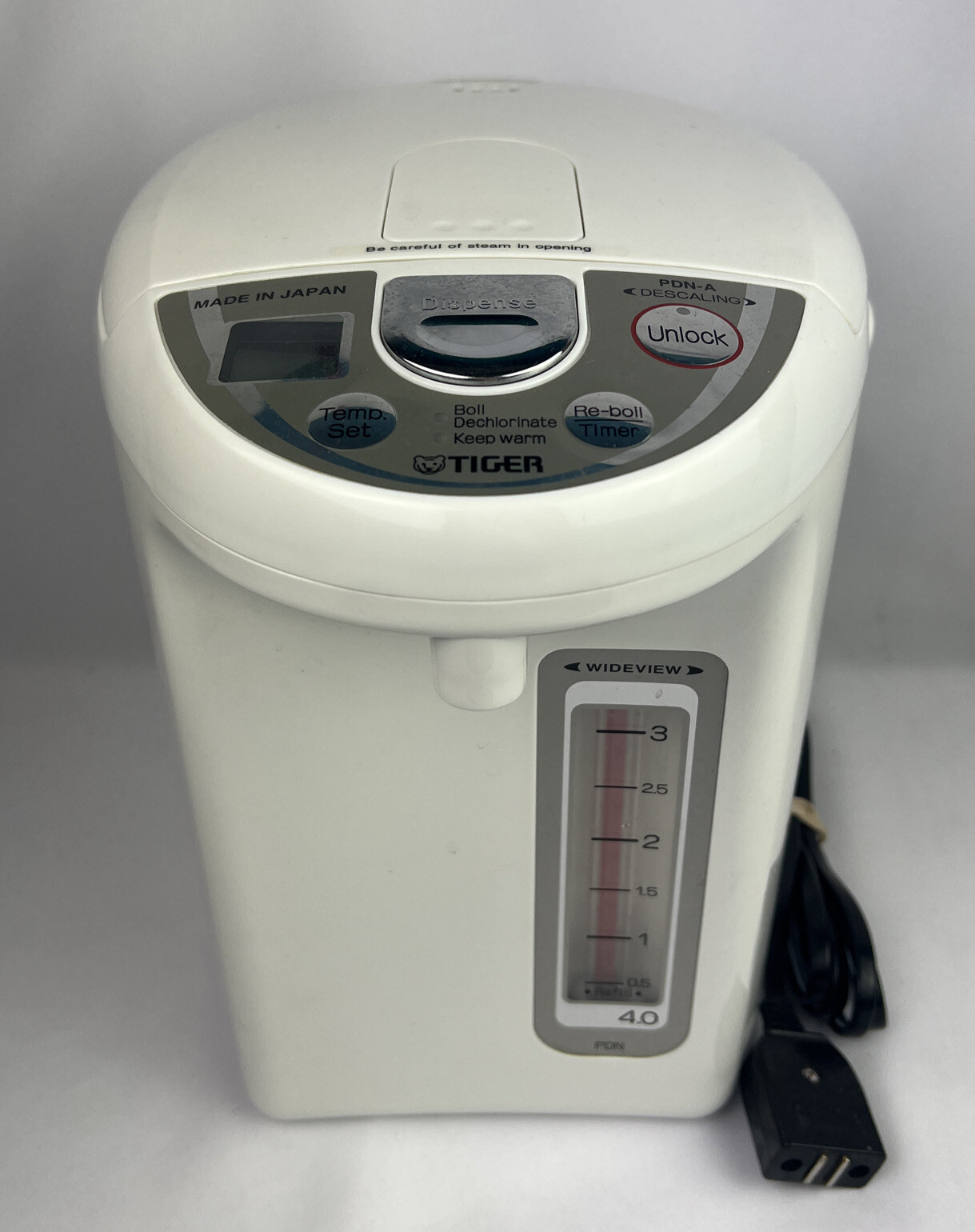 Tiger Electric Water Heater/dispenser 4 Liters Pdn-a40u Urban White Made  Japan for sale online | eBay
