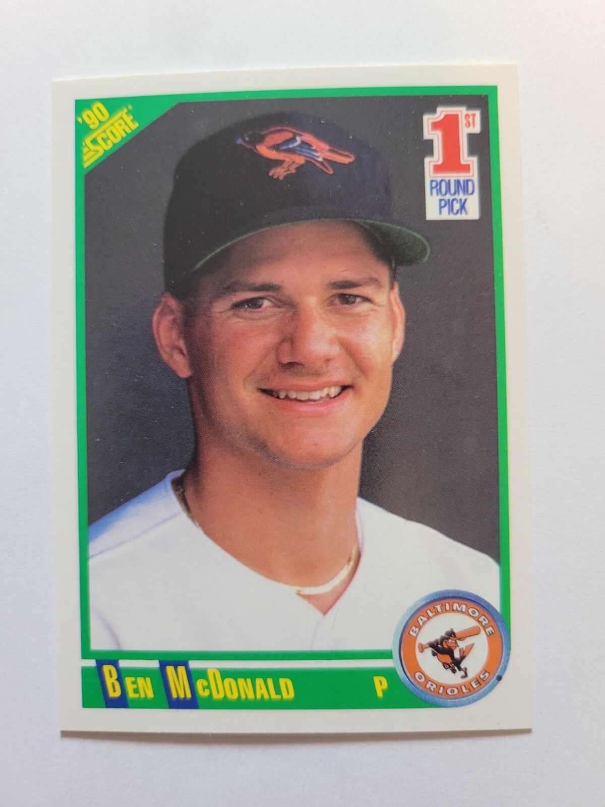 1990 SCORE BEN MCDONALD 1ST ROUND DRAFT PICK RC #680 NM