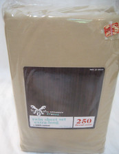 Twin XL Sheet Set - 3 Piece - College Dorm beds Beige/Tan 100 cotton 250 TC