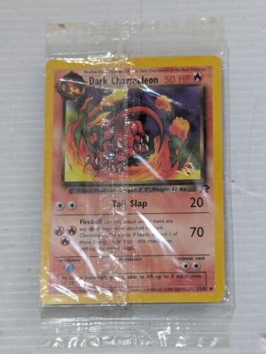 Dark Charmeleon GOLD W STAMP Pokemon WOTC Team Rocket 32/82 *SEALED MINT* - Picture 2 of 11
