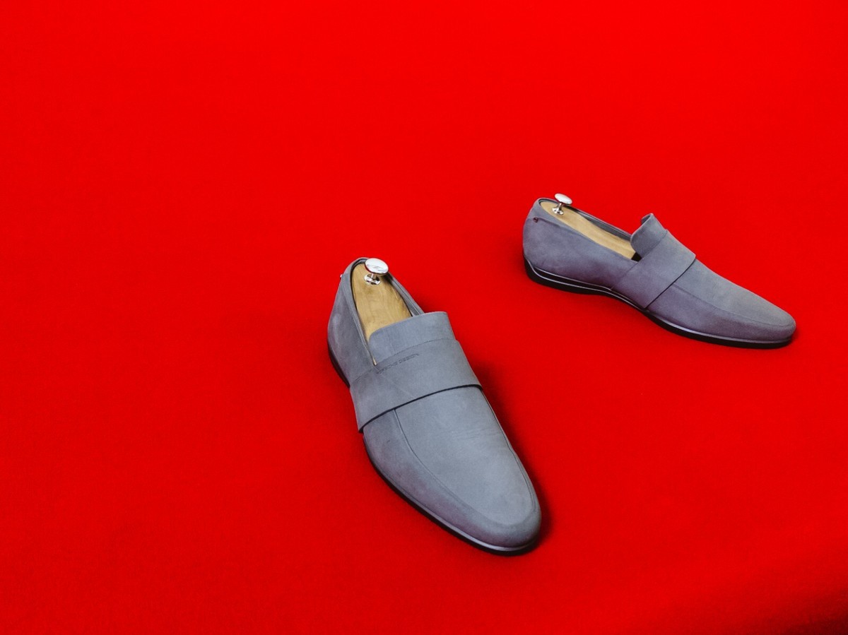 Porsche Design Navy Suede Driving Loafers Men’s US 8.5 Luxury Designer Shoes $_57.JPG?set_id=8800005007 main image 4