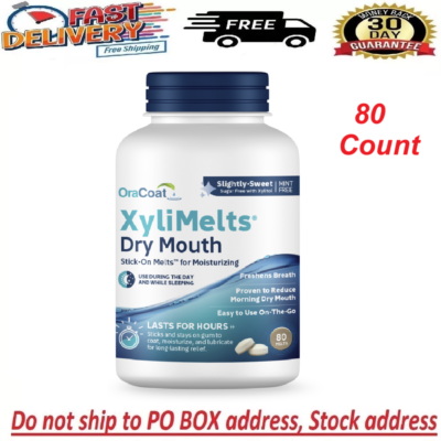 #ad #ad Oracoat Xylimelts for Dry Mouth Mint Free 80 Ct Box $21.97