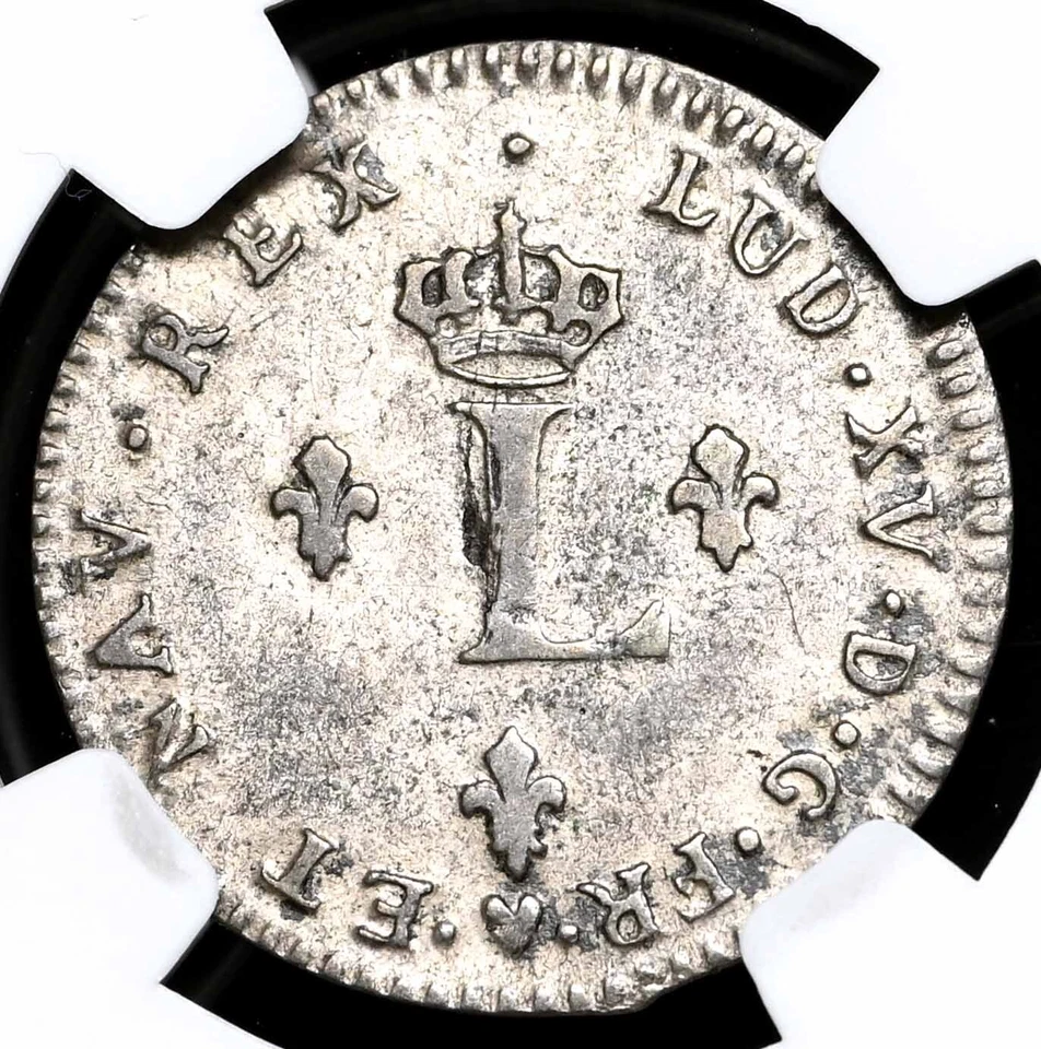 FRANCE, American Colonies. Billon Sous Marques, 1741-BB, Vlack-253 R7, NGC XF45 - Image 2 of 4