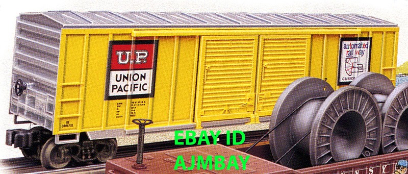 LIONEL 17216 PPR  & 17227 UP DOUBLE DOOR BOXCARS 1994 /  1997 NEW IN BOX
