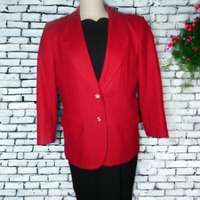 Vintage Dark Red Wool Jacket Pendleton Petite Size 10