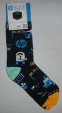 Hewlett Packard HP Elite Slice Computer Company Logo Future of Work Socks