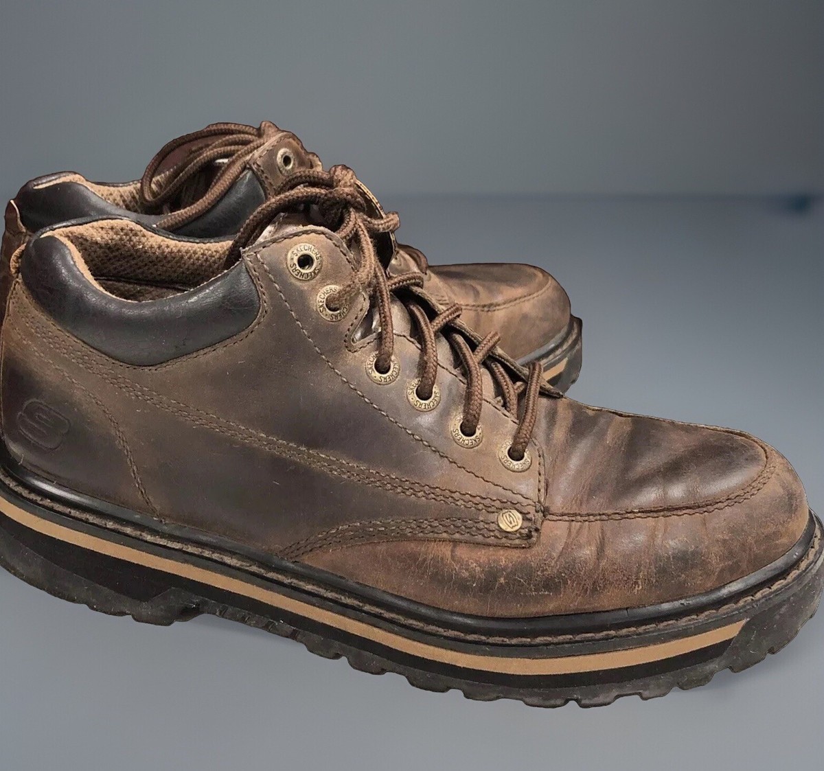 Skechers Boots Leather Work Boots Sz 11 | eBay